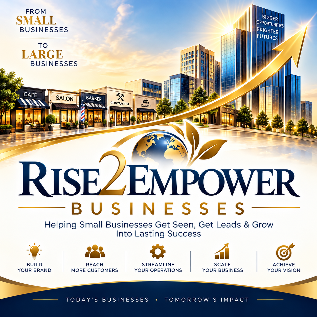 Rise2EmpowerBusinesses — from small businesses to large businesses
